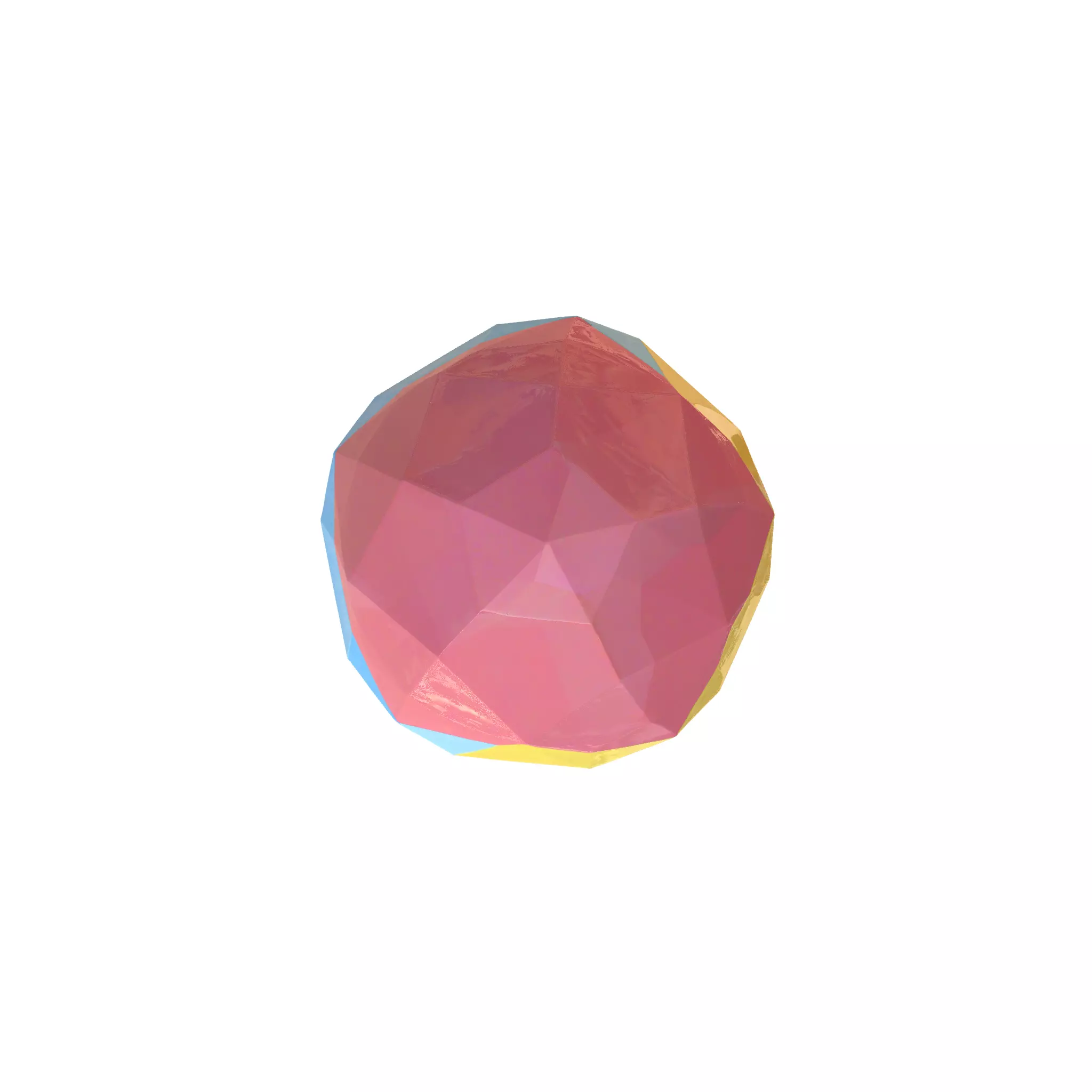 Pastel blue yellow easter eggs 3d model Low-poly 3D model_4