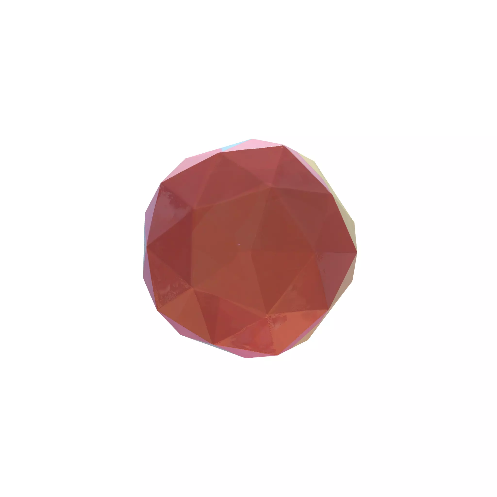 Pastel blue yellow easter eggs 3d model Low-poly 3D model_5