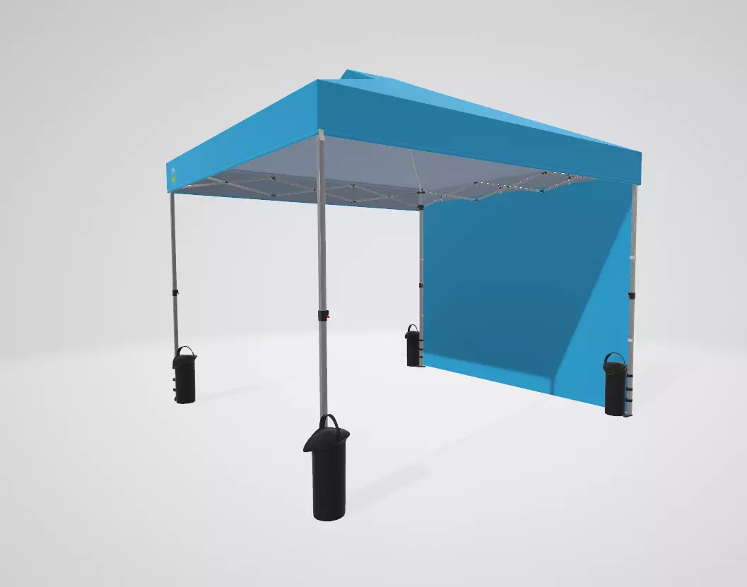 Heavy Duty Pop Up Canopy Tent with Air Vent Low-poly 3D model_2
