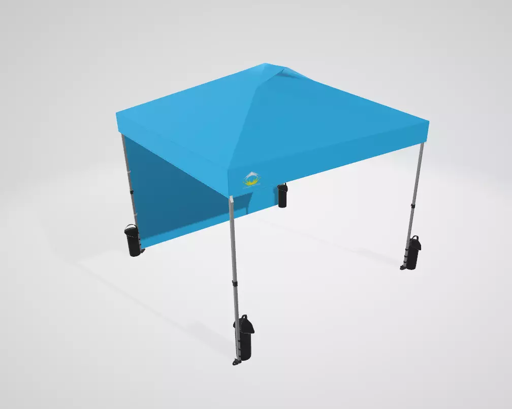 Heavy Duty Pop Up Canopy Tent with Air Vent Low-poly 3D model_5