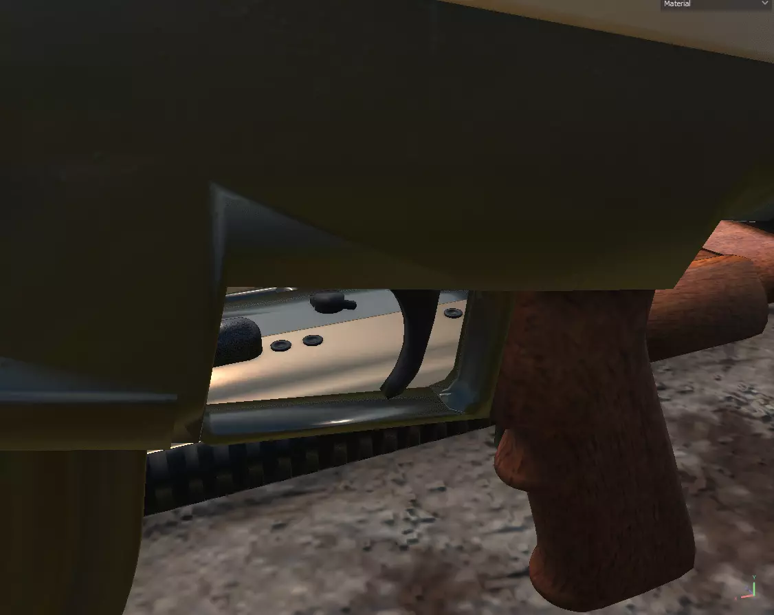 Realistic Assault Rifle Low-poly 3D model_14