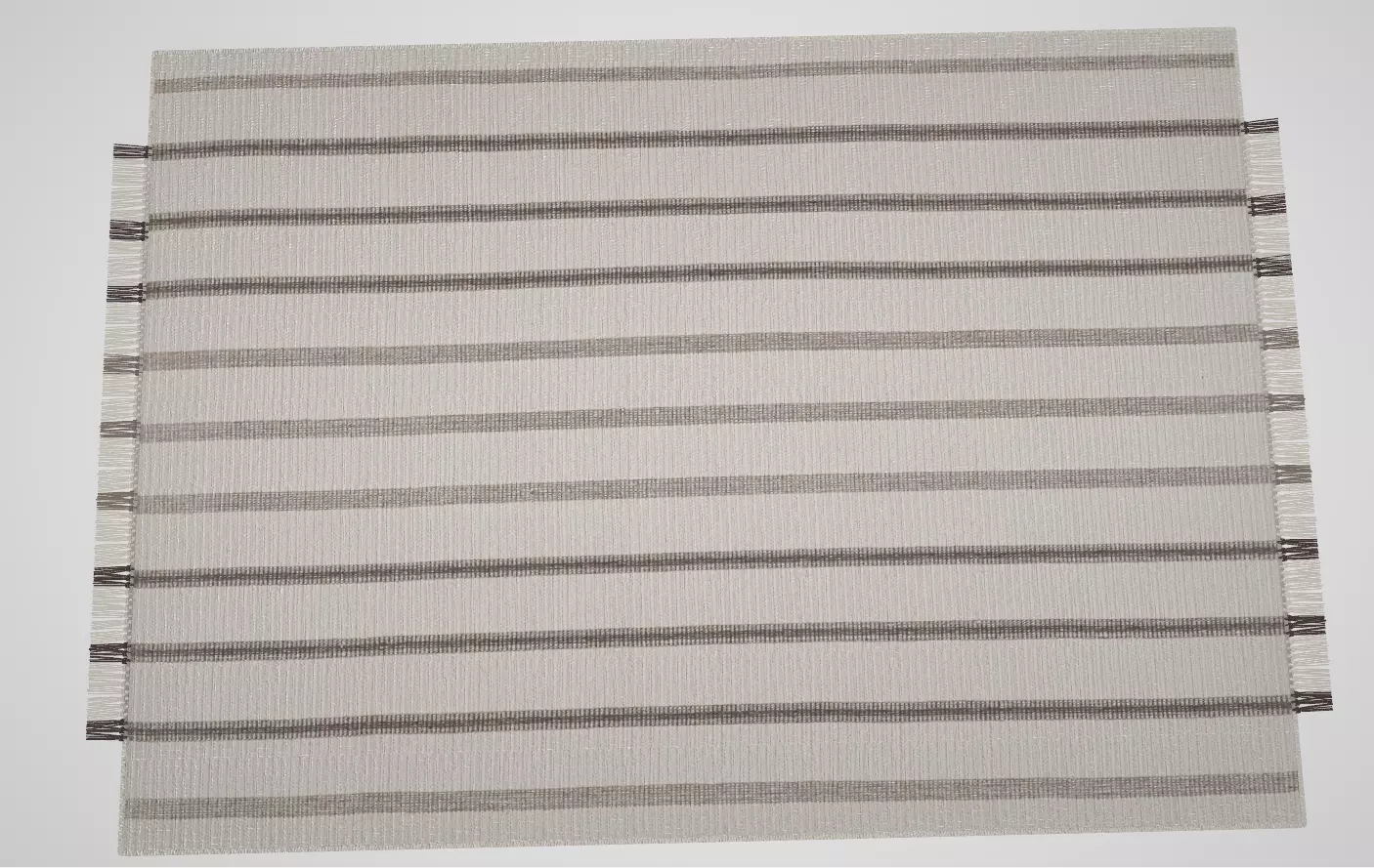 BLACK Striped Cotton Polyester Throws Low-poly 3D model