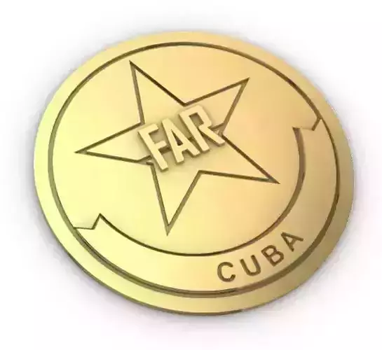 Escudo Fuerzas Armadas Revolucionarias de Cuba 3D print model