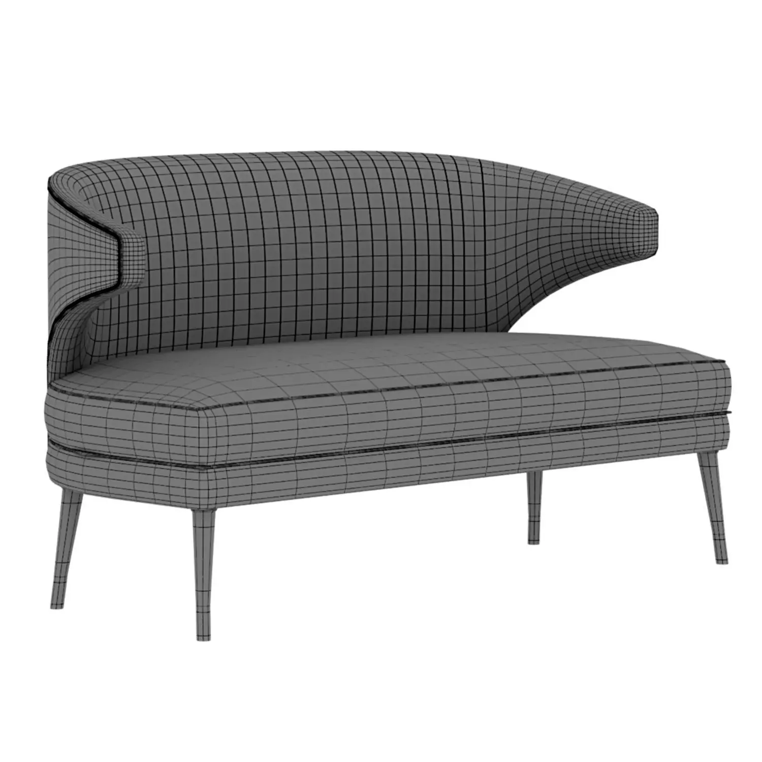 Minimalist Ibis Sofa 3D Model 3D print model_4