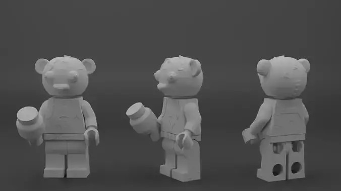 CUSTOM CUDDLE TEAM LEADER LEGO 3D print model