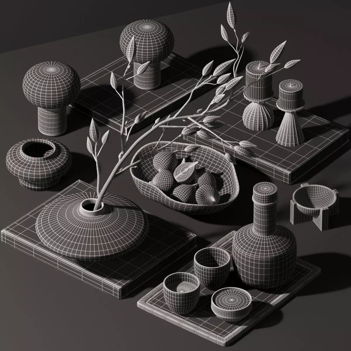 Decorative set-H14 3D model_5