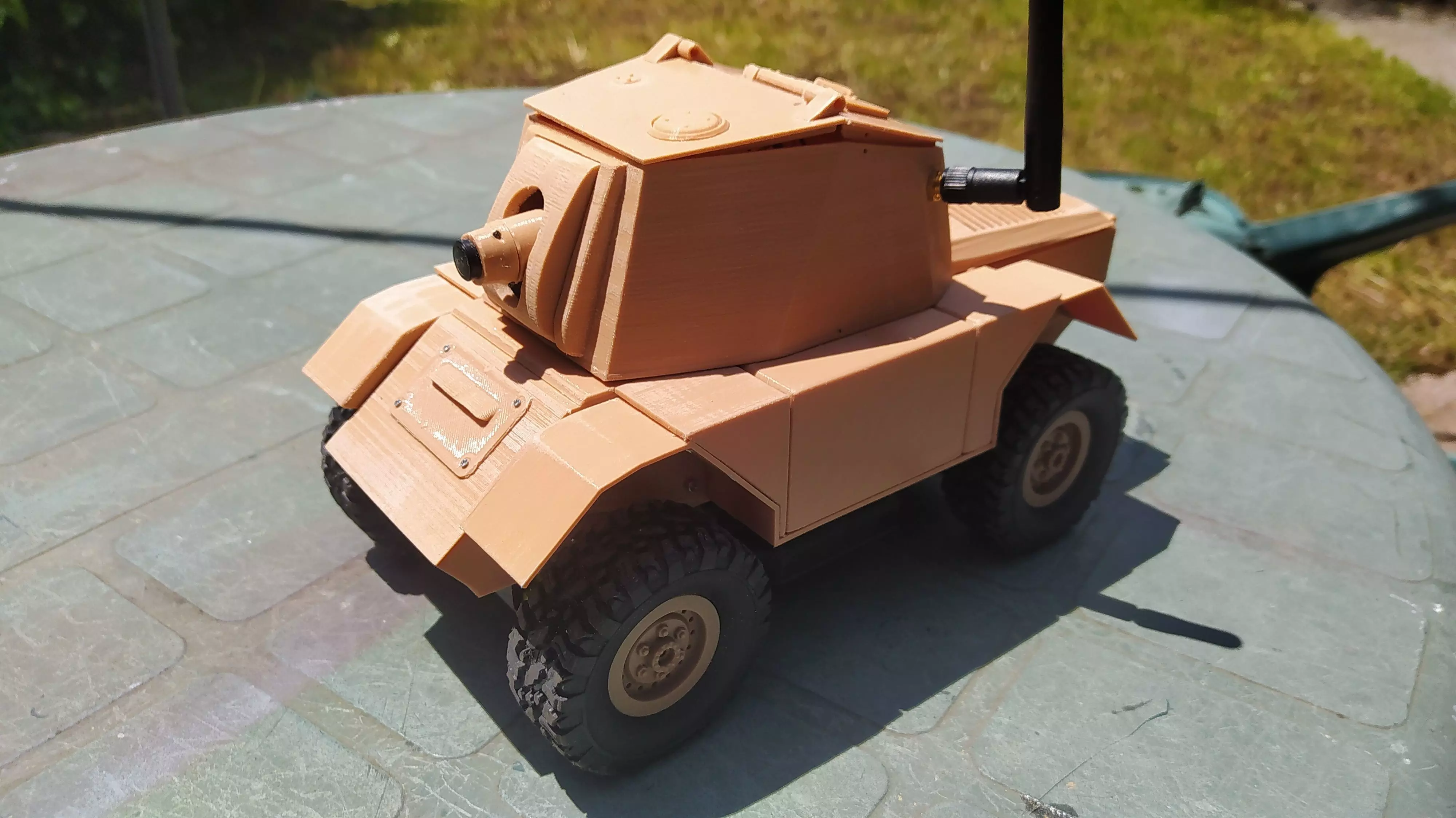 VEHICULO  SCOUT RC  CON ESP32 CAM 3D print model_1