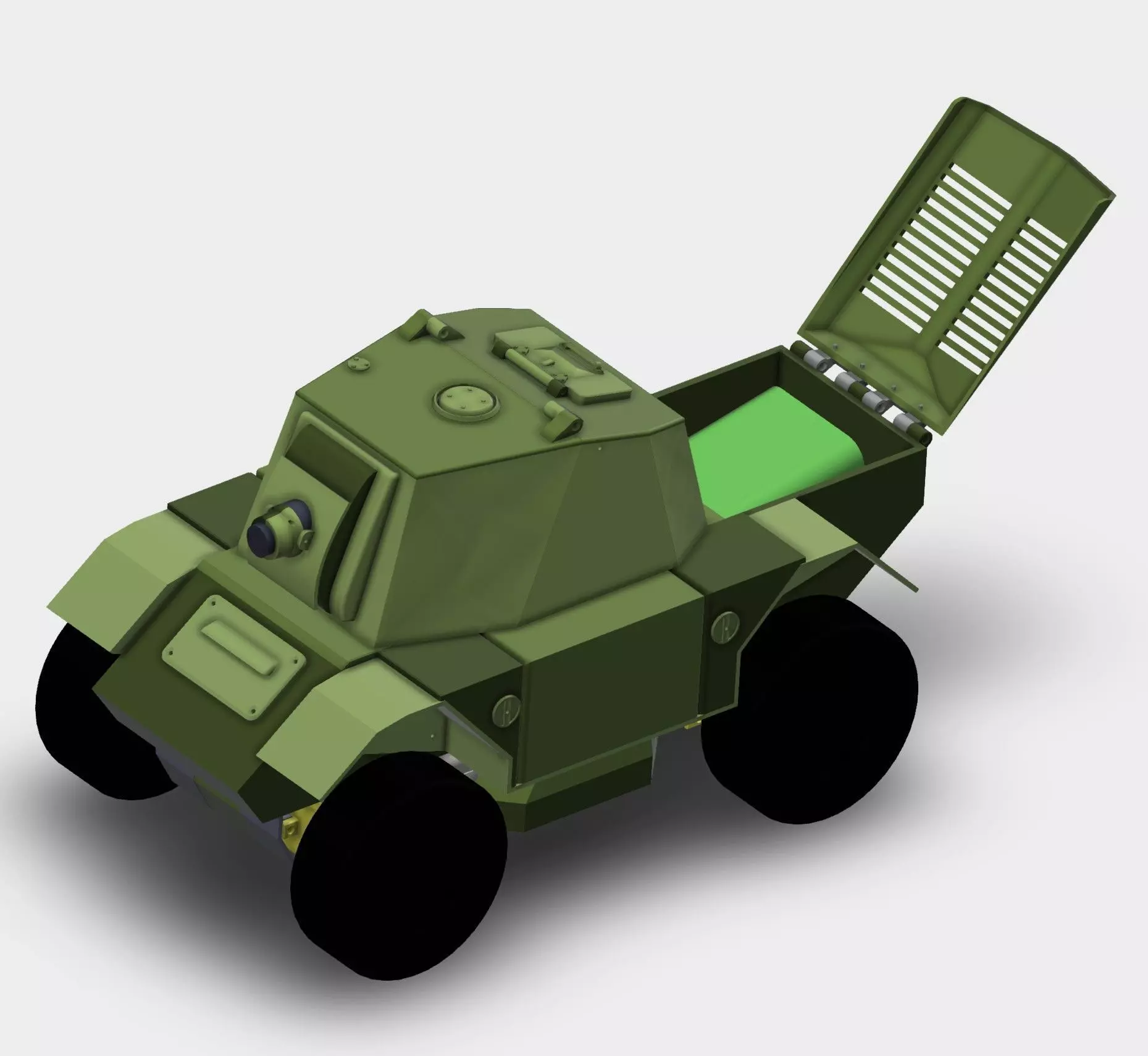 VEHICULO  SCOUT RC  CON ESP32 CAM 3D print model_3