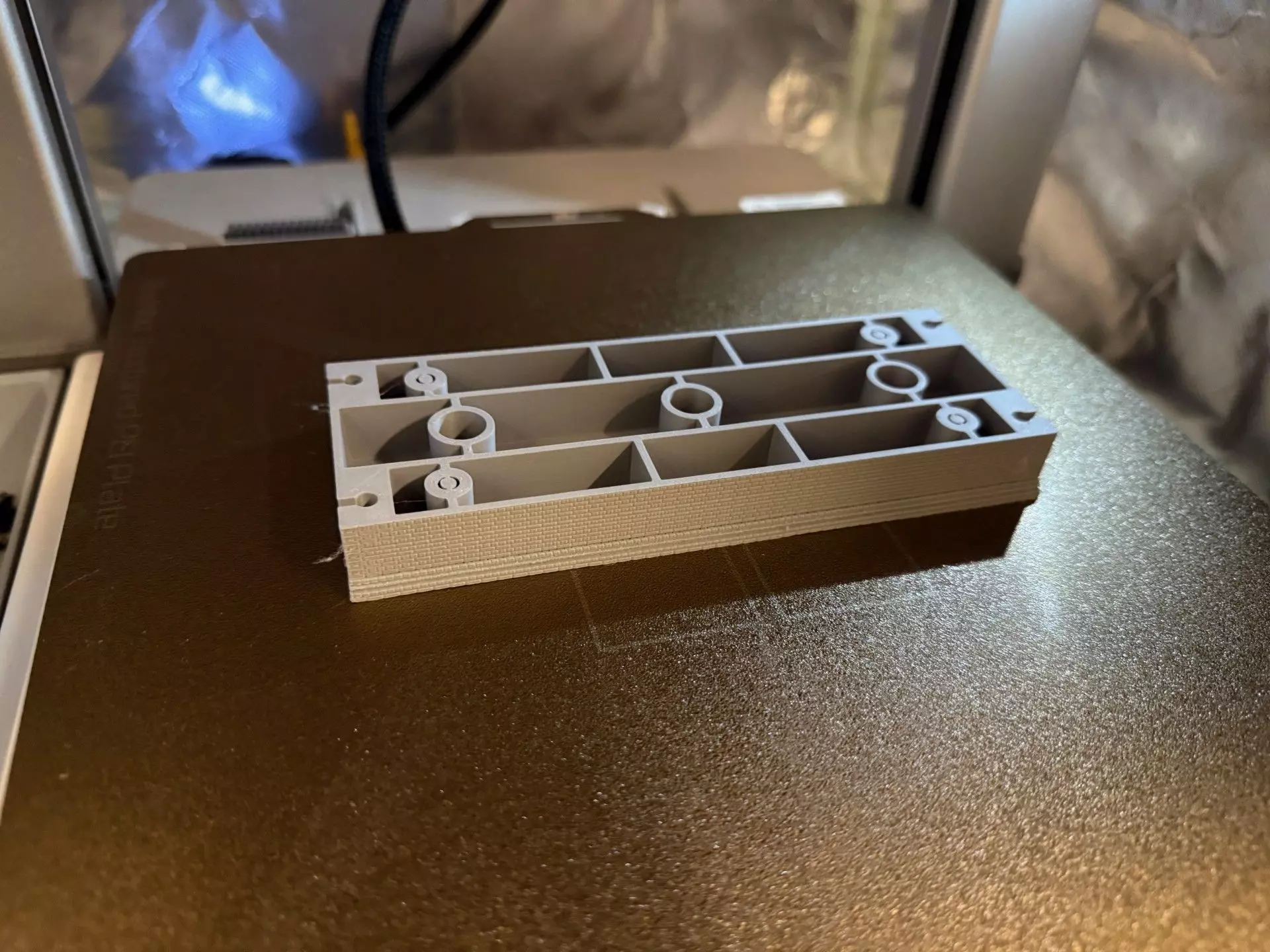 Model Railway Straight Island Platform Brick Base multi Widths 3D print model_19