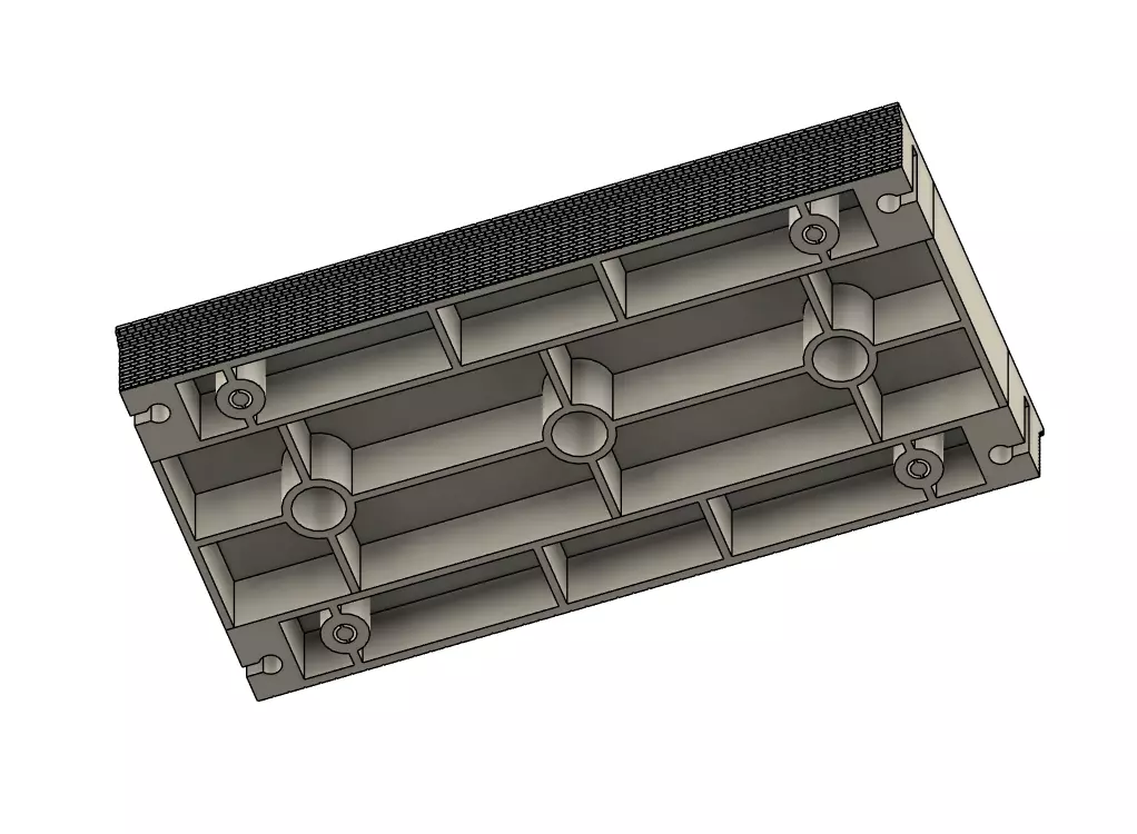 Model Railway Straight Island Platform Brick Base multi Widths 3D print model_12