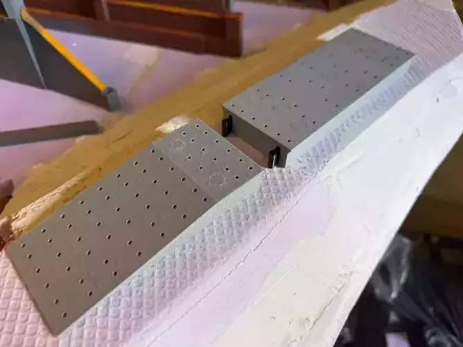 Model Railway Straight Island Platform Brick Base multi Widths