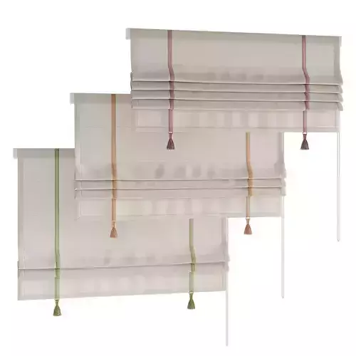 Roman Curtain with tassels