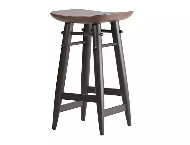 Brazilian wood bar stool