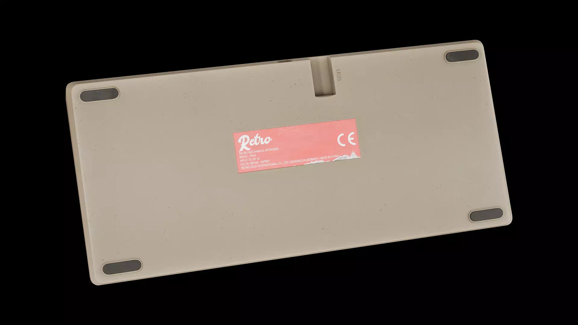 Mechanical Keyboard - Gaming Keyboard - Wireless Keyboard- RETRO Low-poly 3D model_7