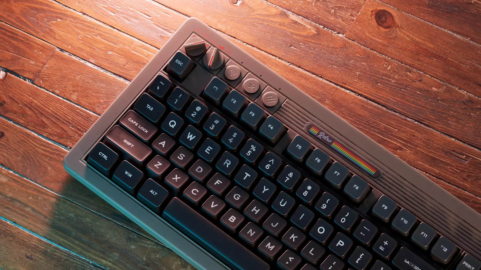 Mechanical Keyboard - Gaming Keyboard - Wireless Keyboard- RETRO Low-poly 3D model_1