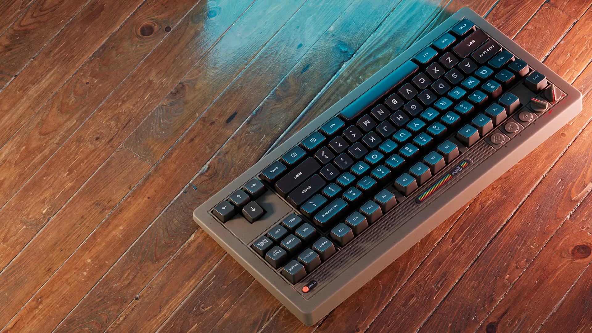 Mechanical Keyboard - Gaming Keyboard - Wireless Keyboard- RETRO Low-poly 3D model_4