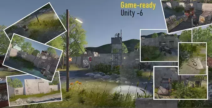 Military Army Outpost Unity URP 3D model