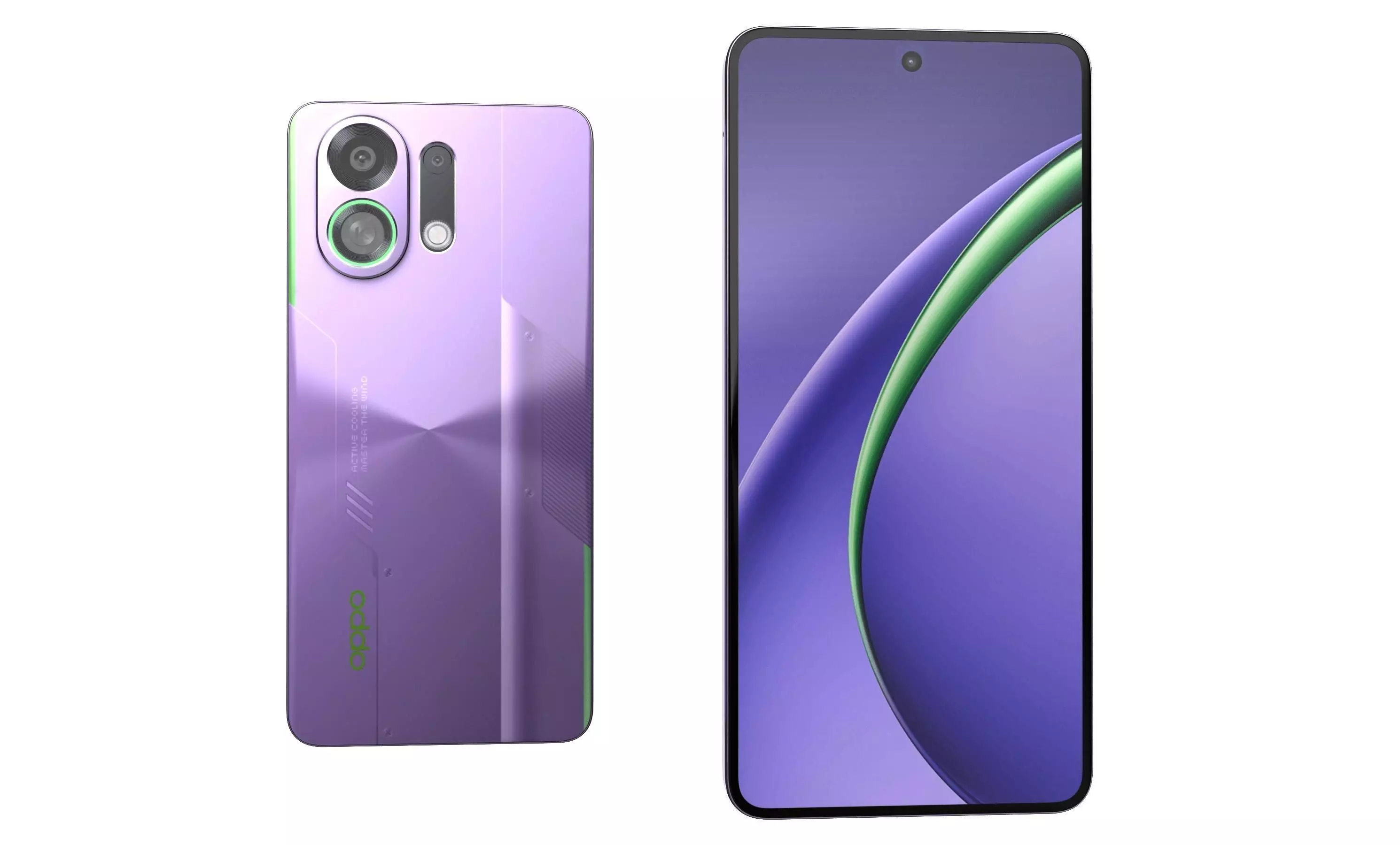 OPPO K13 Turbo Pro Purple 3D model_2
