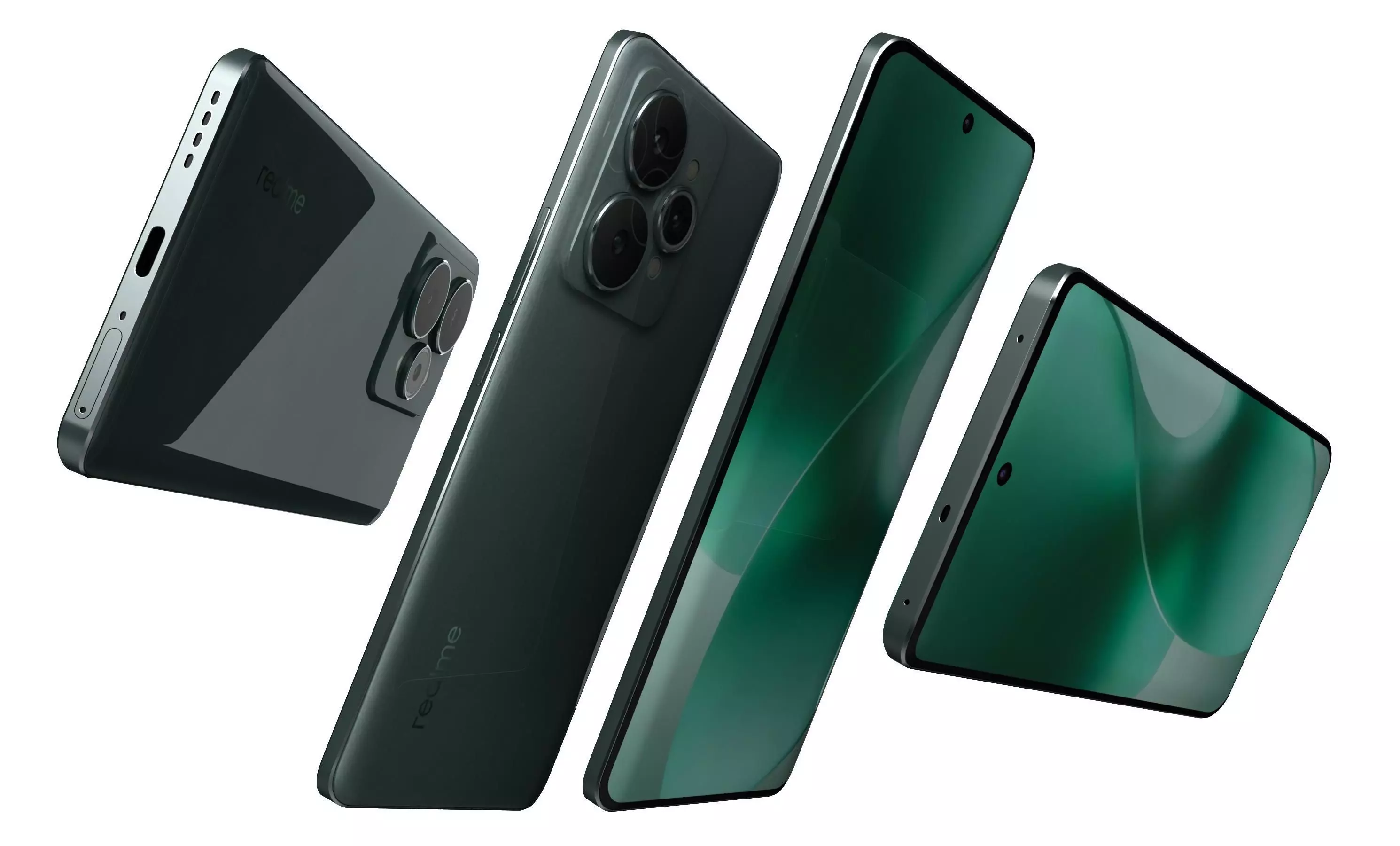 Realme 15 5G Green 3D model_4