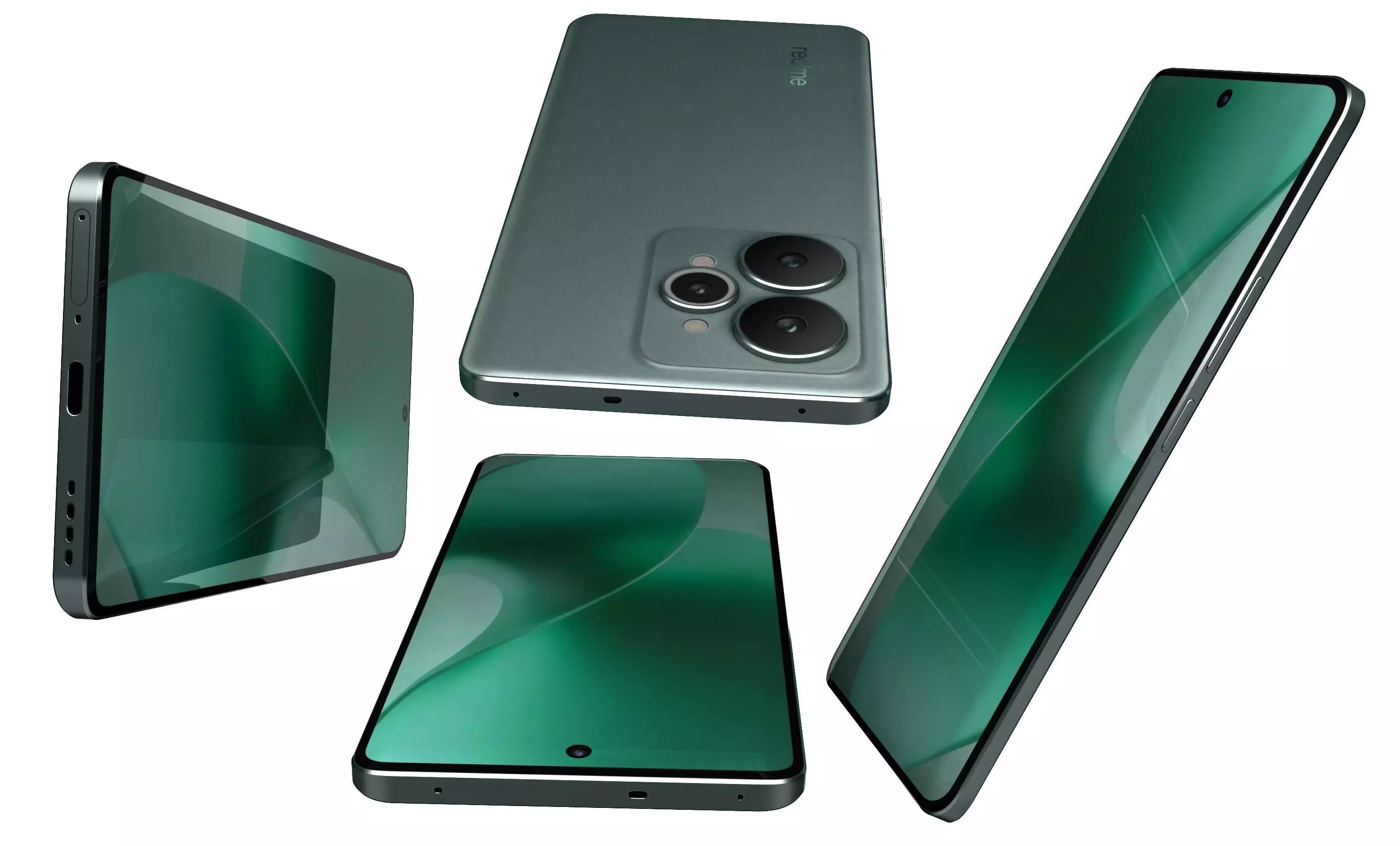 Realme 15 5G Green 3D model_13