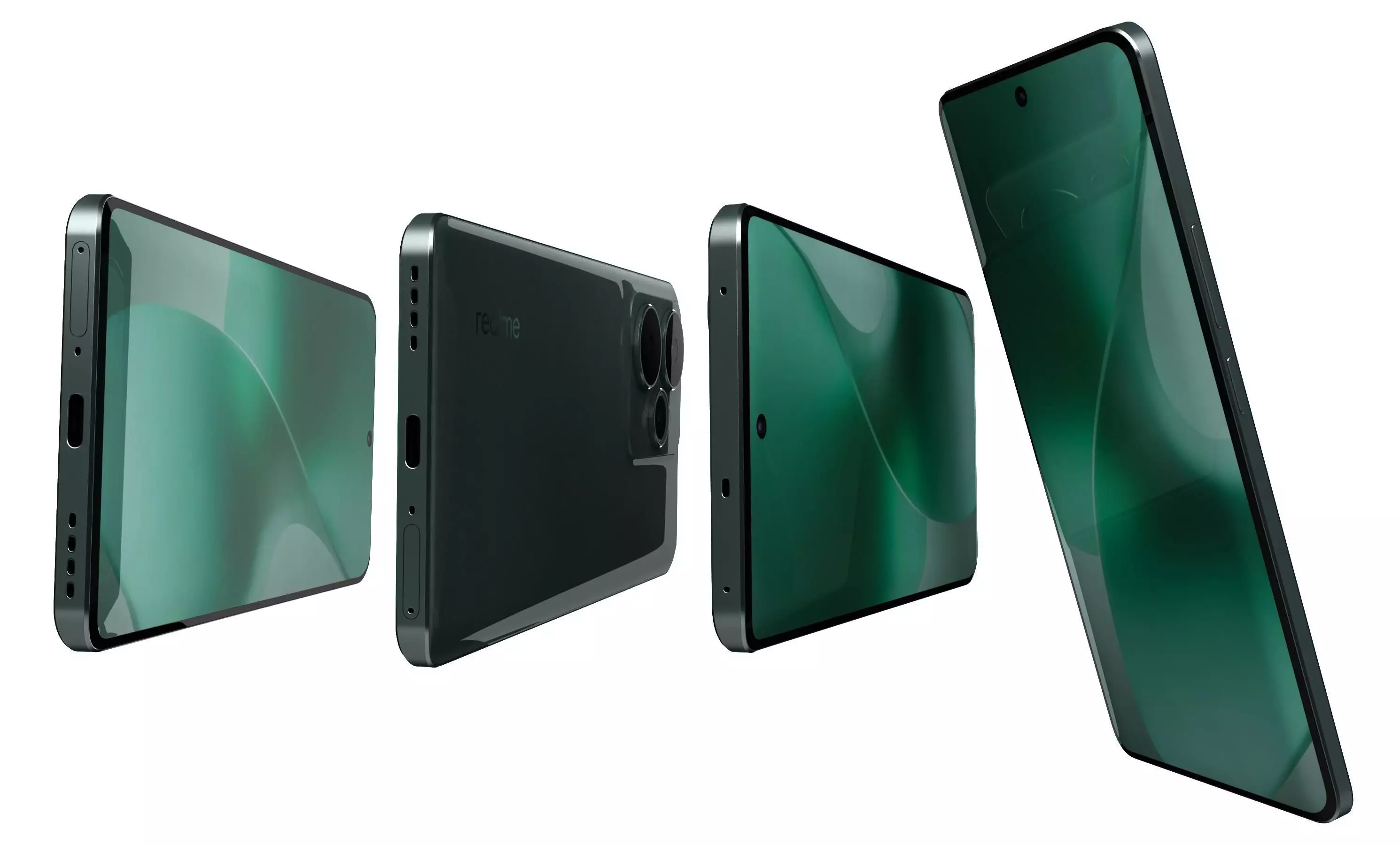 Realme 15 5G Green 3D model_9