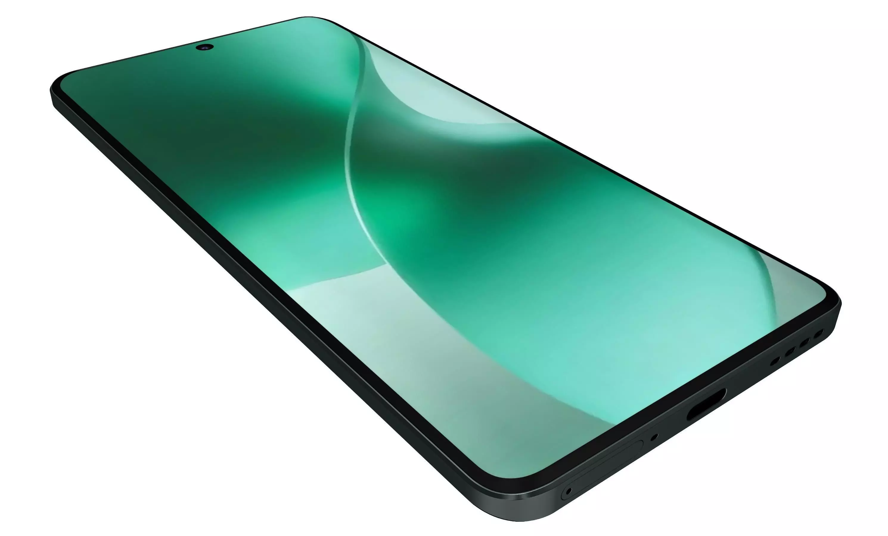 Realme 15 5G Green 3D model_1