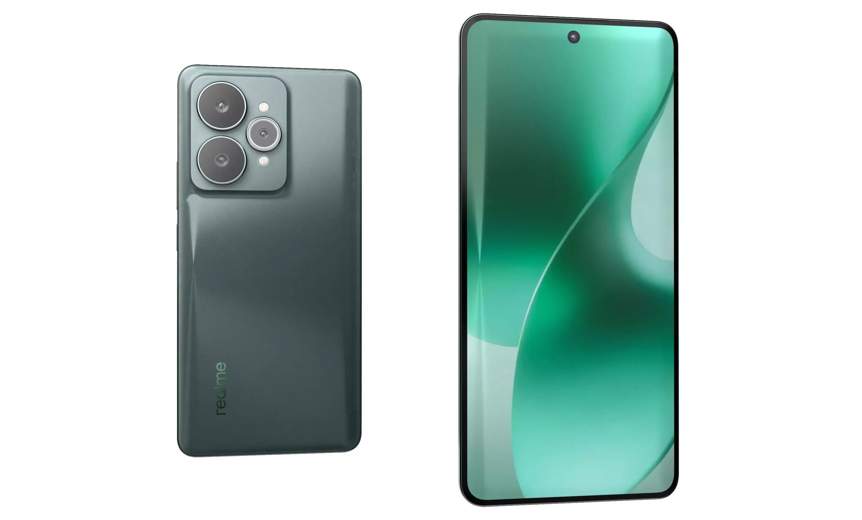 Realme 15 5G Green 3D model_2