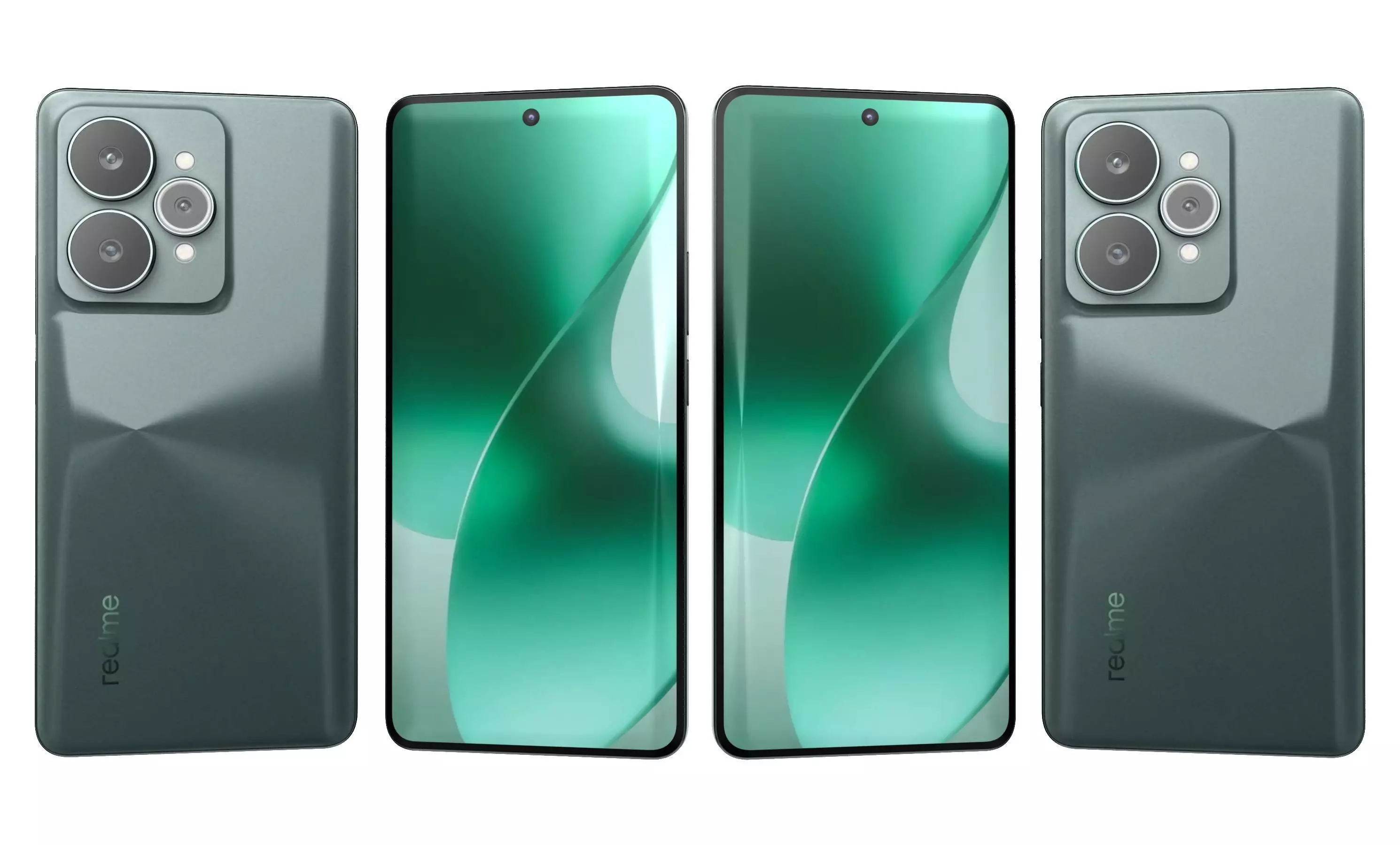 Realme 15 5G Green 3D model_5