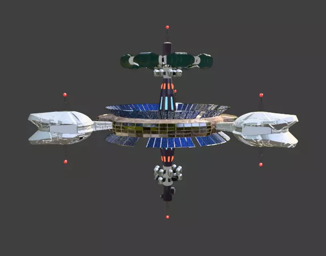 Jupiter Station 3D model_2