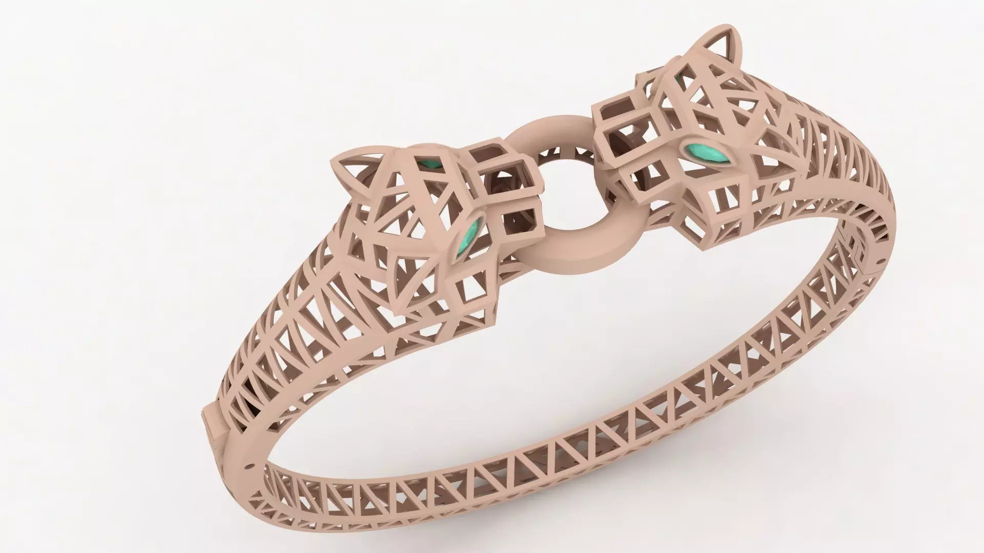 Panther Bracelet 0050 3D print model