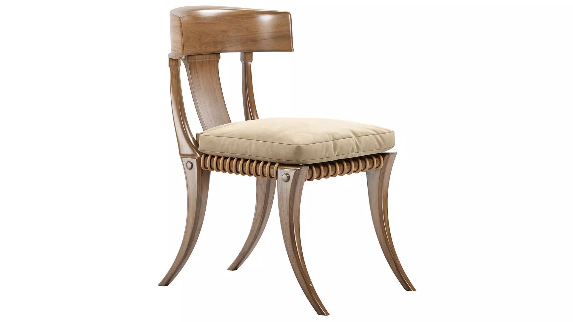 Klismos Chair 3D model_1