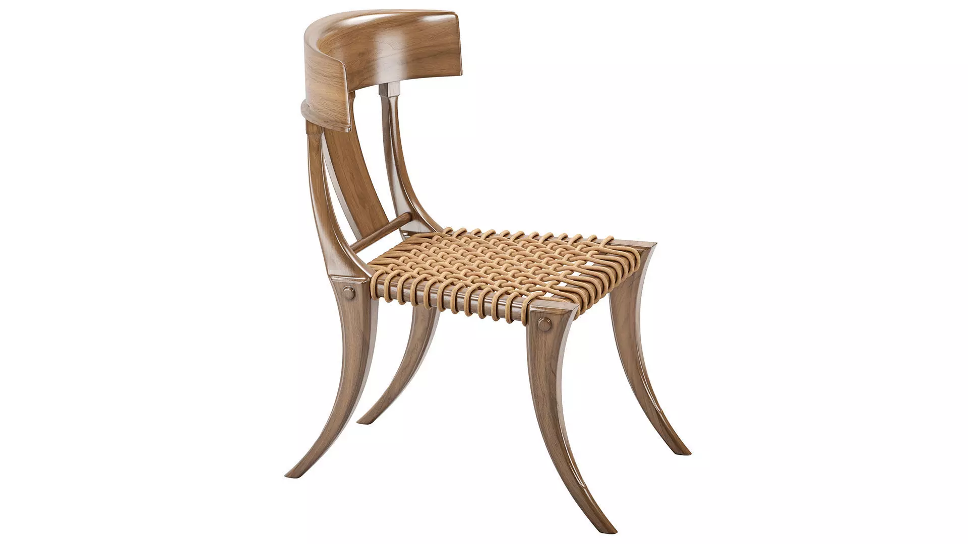 Klismos Chair 3D model_6