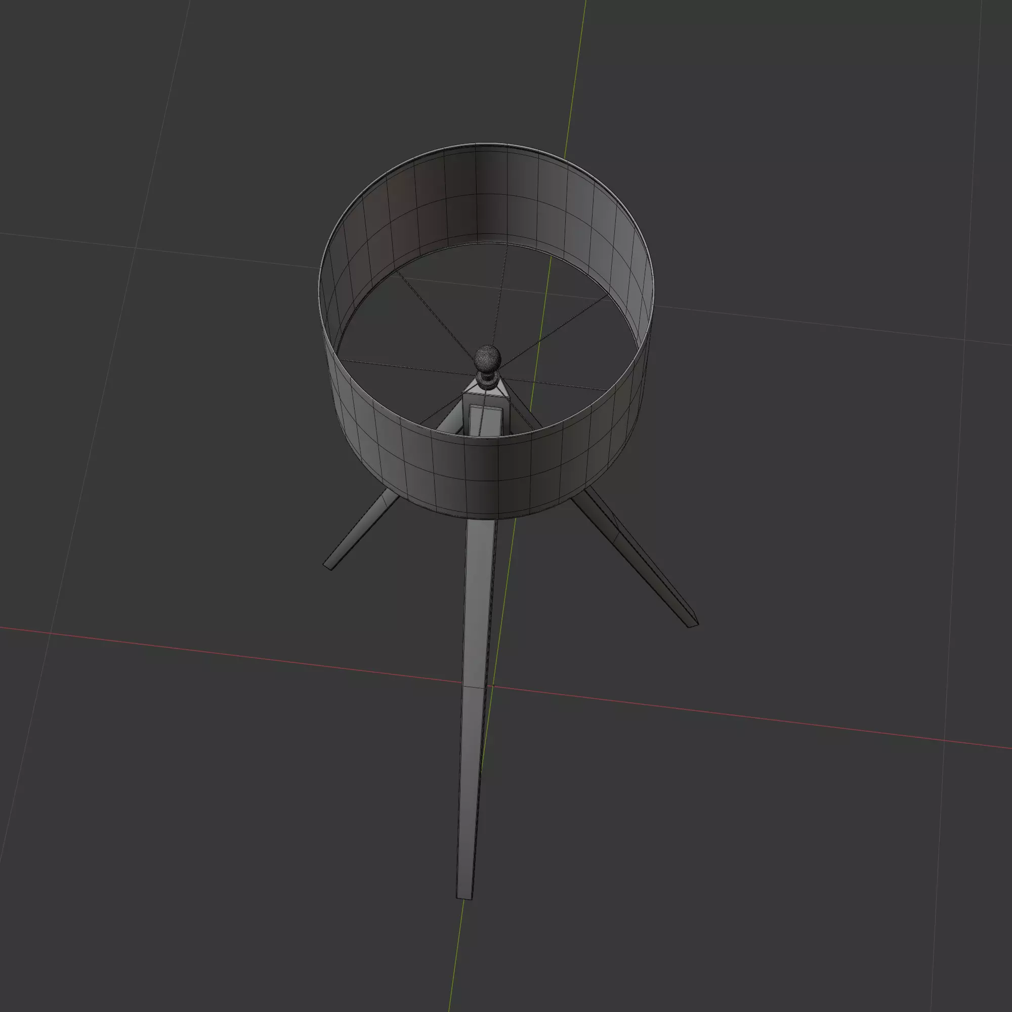 Modern Tripod Floor Lamp 3D model_6