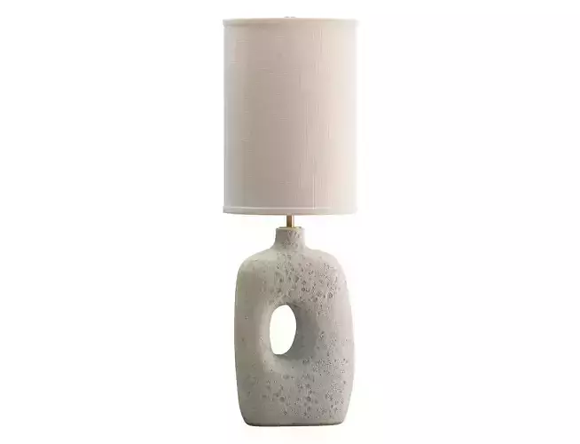 Hand-built stoneware Table Lamp 3D model