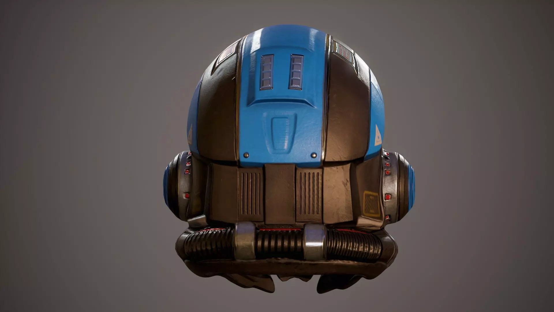 Sci Fi Helmet p02 Low-poly 3D model_7