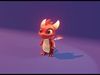 Red Baby Dragon 3D Character with Audio Unity and Unreal Ready Low-poly 3D model_4