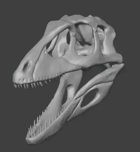 3D articulated Deinonychus skull