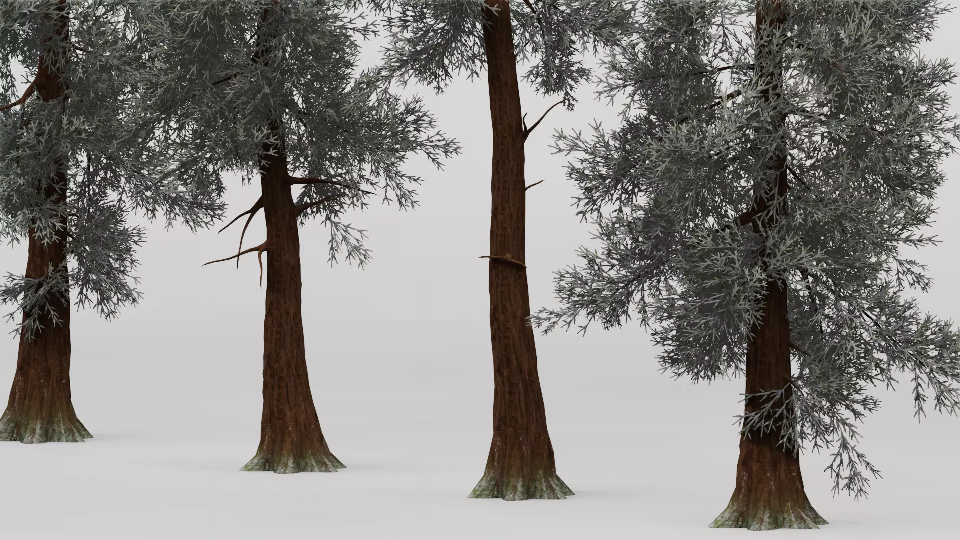 ROBLOX Realistic Sequoia Tree Forest Pack 01 UPDATED Low-poly 3D model_5