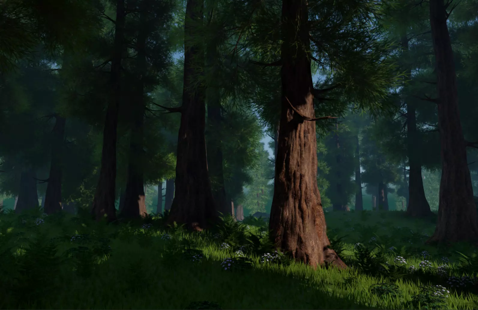 ROBLOX Realistic Sequoia Tree Forest Pack 01 UPDATED Low-poly 3D model_0
