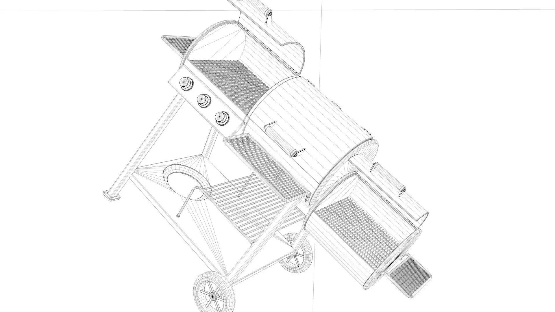 Barbecue grill 3D model_5