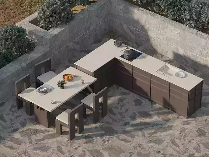 Modern Outdoor Kitchen 05