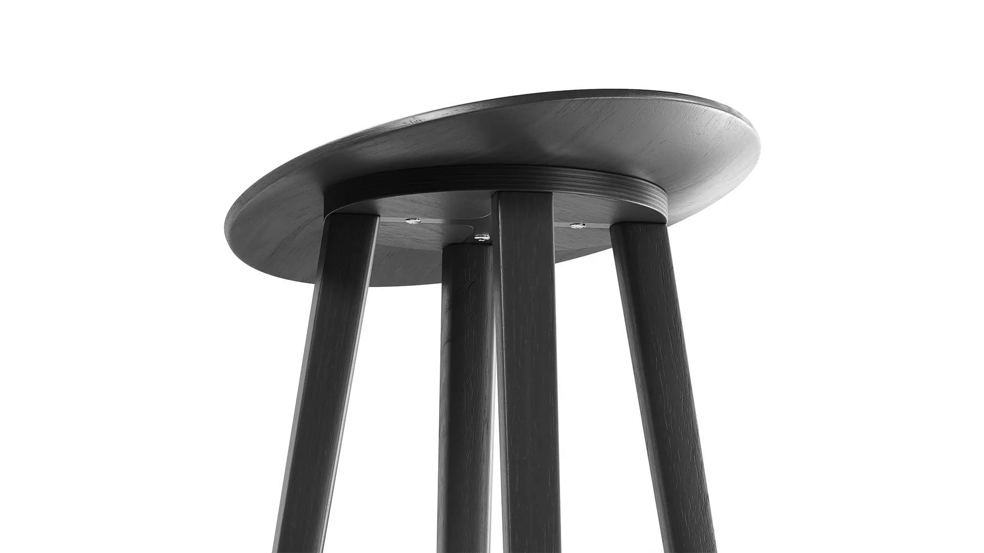 Minimal Plywood Bar Stool 3D model_8