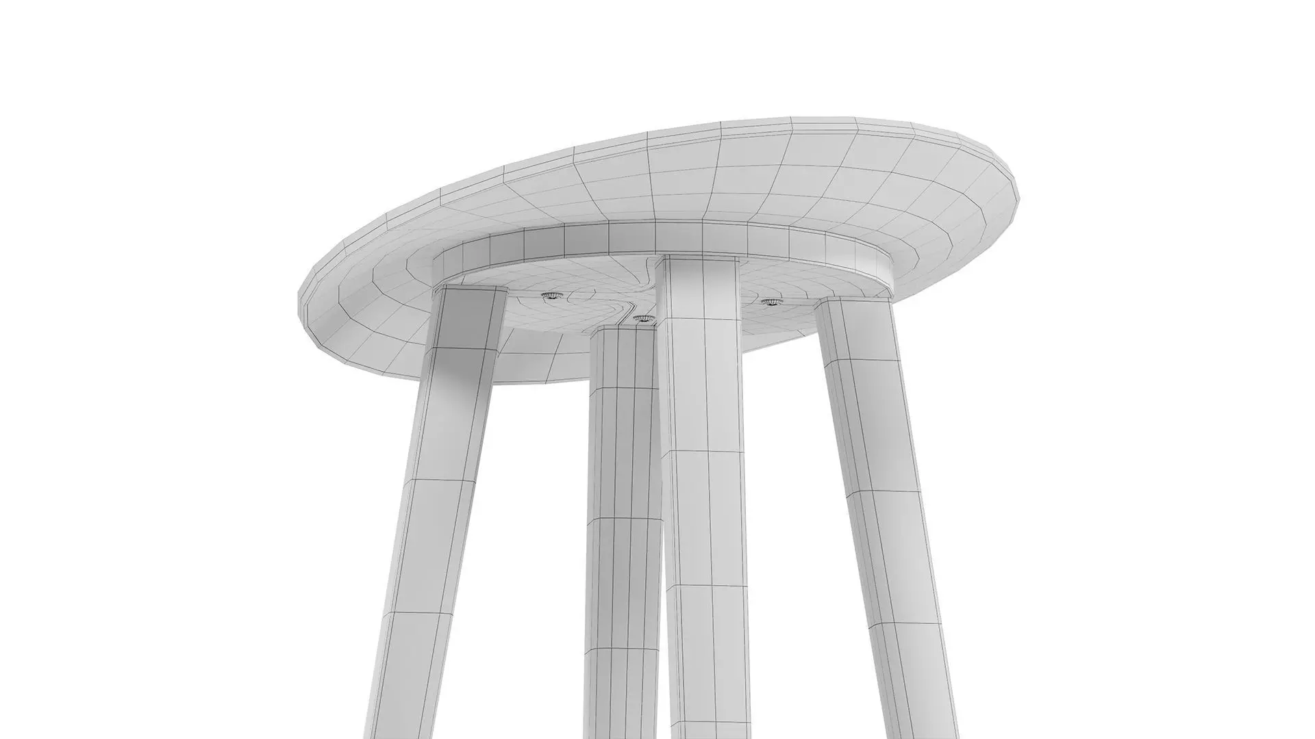 Minimal Plywood Bar Stool 3D model_9