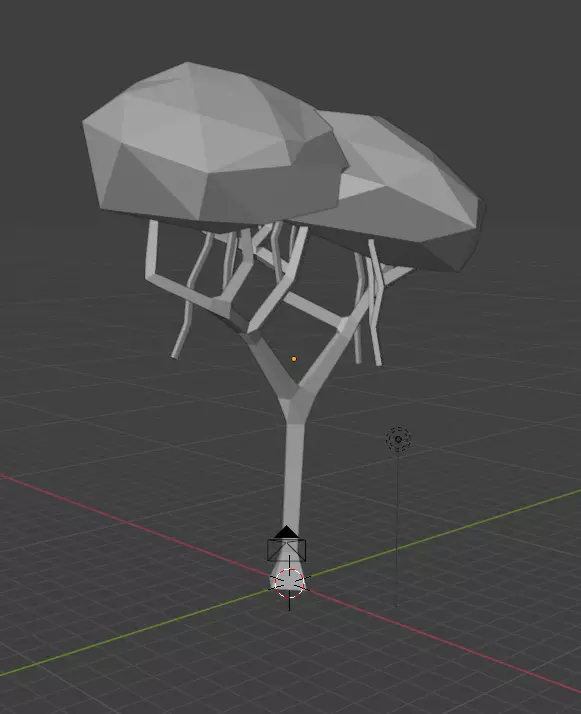 Lush Tree Low-poly 3D model_3