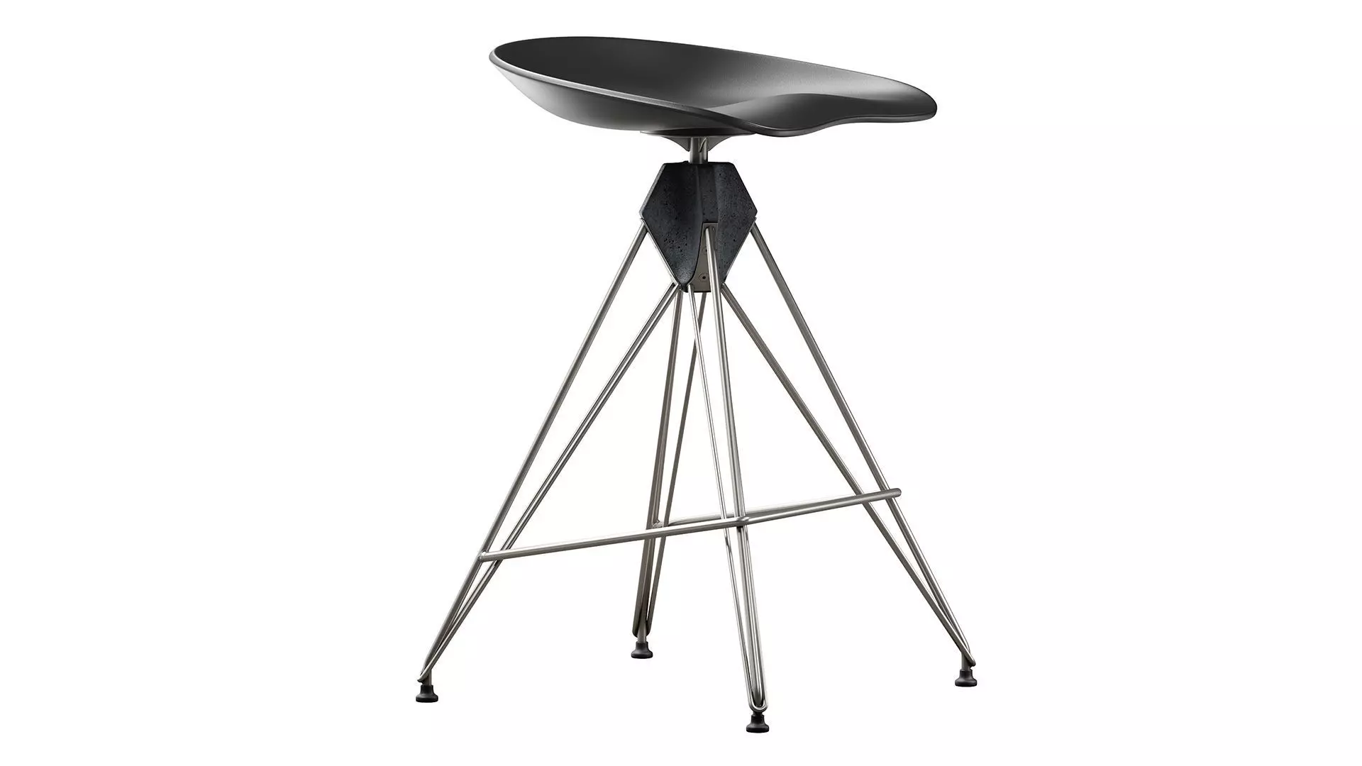 Kahn Inspired Bar Stool 3D model_3