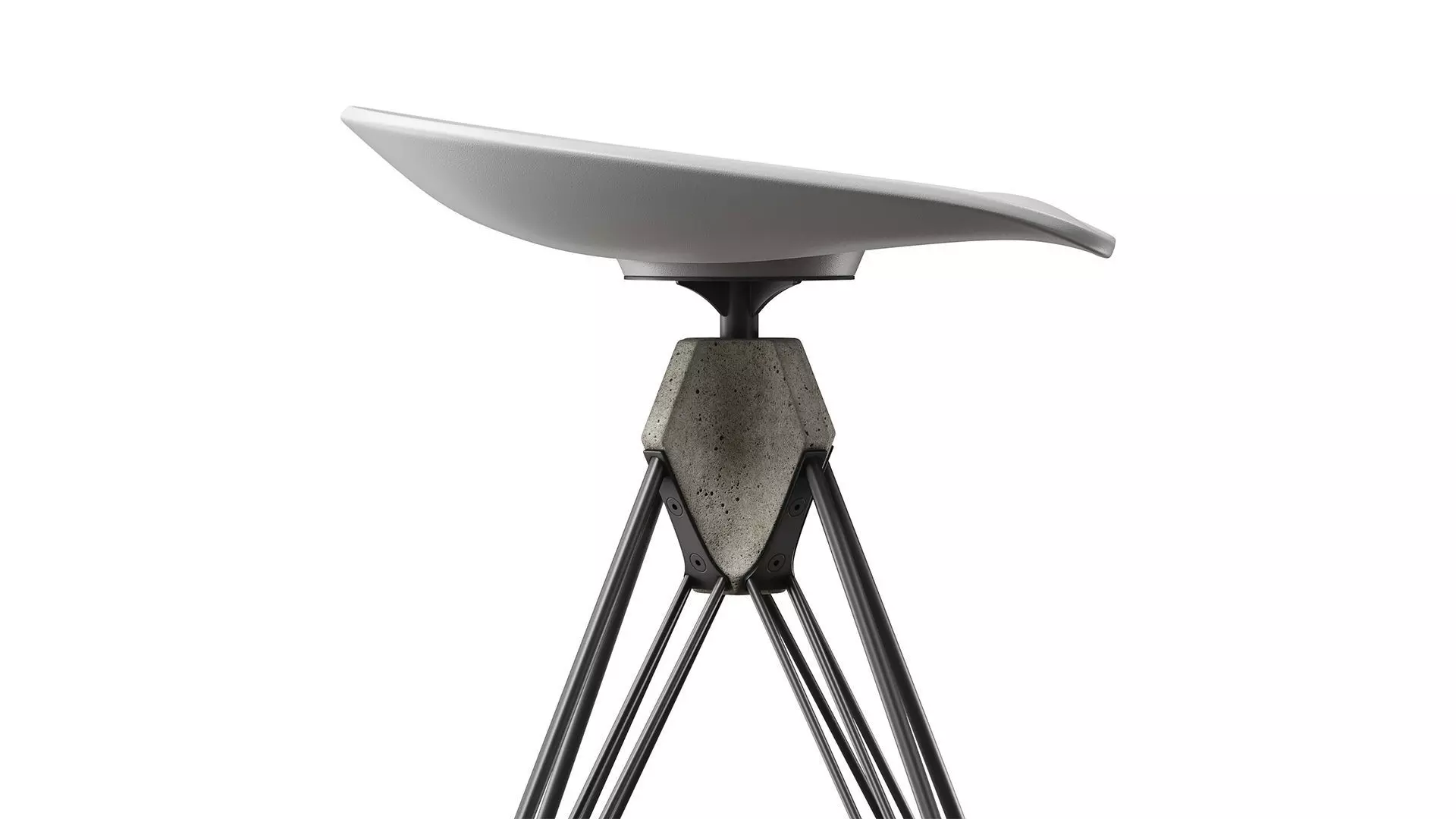 Kahn Inspired Bar Stool 3D model_11