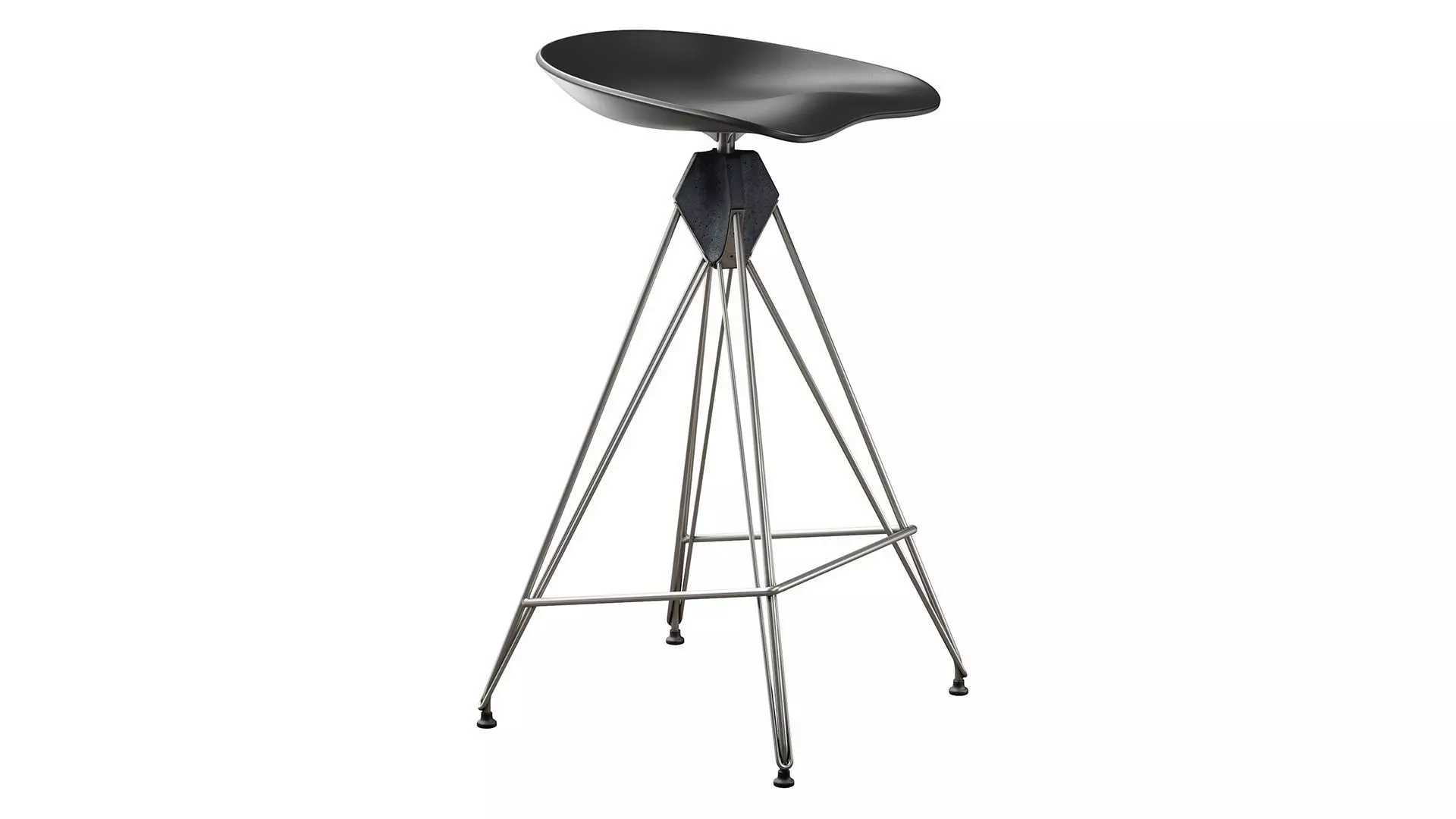 Kahn Inspired Bar Stool 3D model_9
