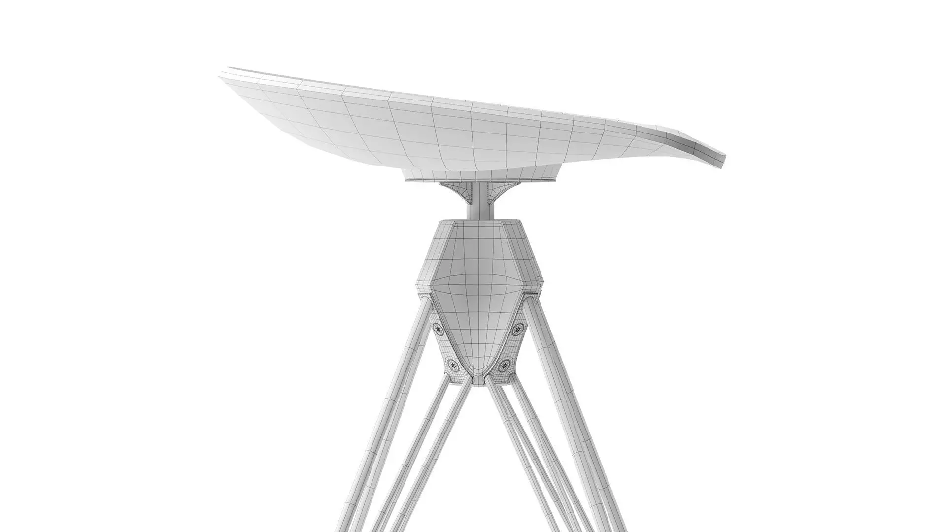 Kahn Inspired Bar Stool 3D model_12