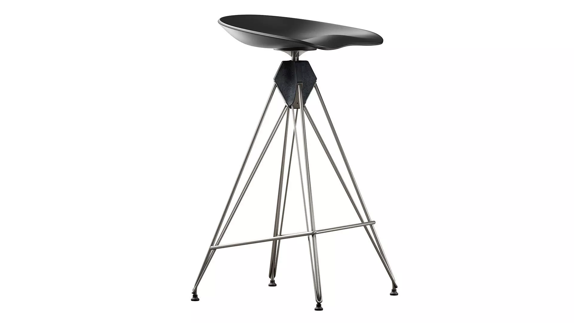 Kahn Inspired Bar Stool 3D model_6