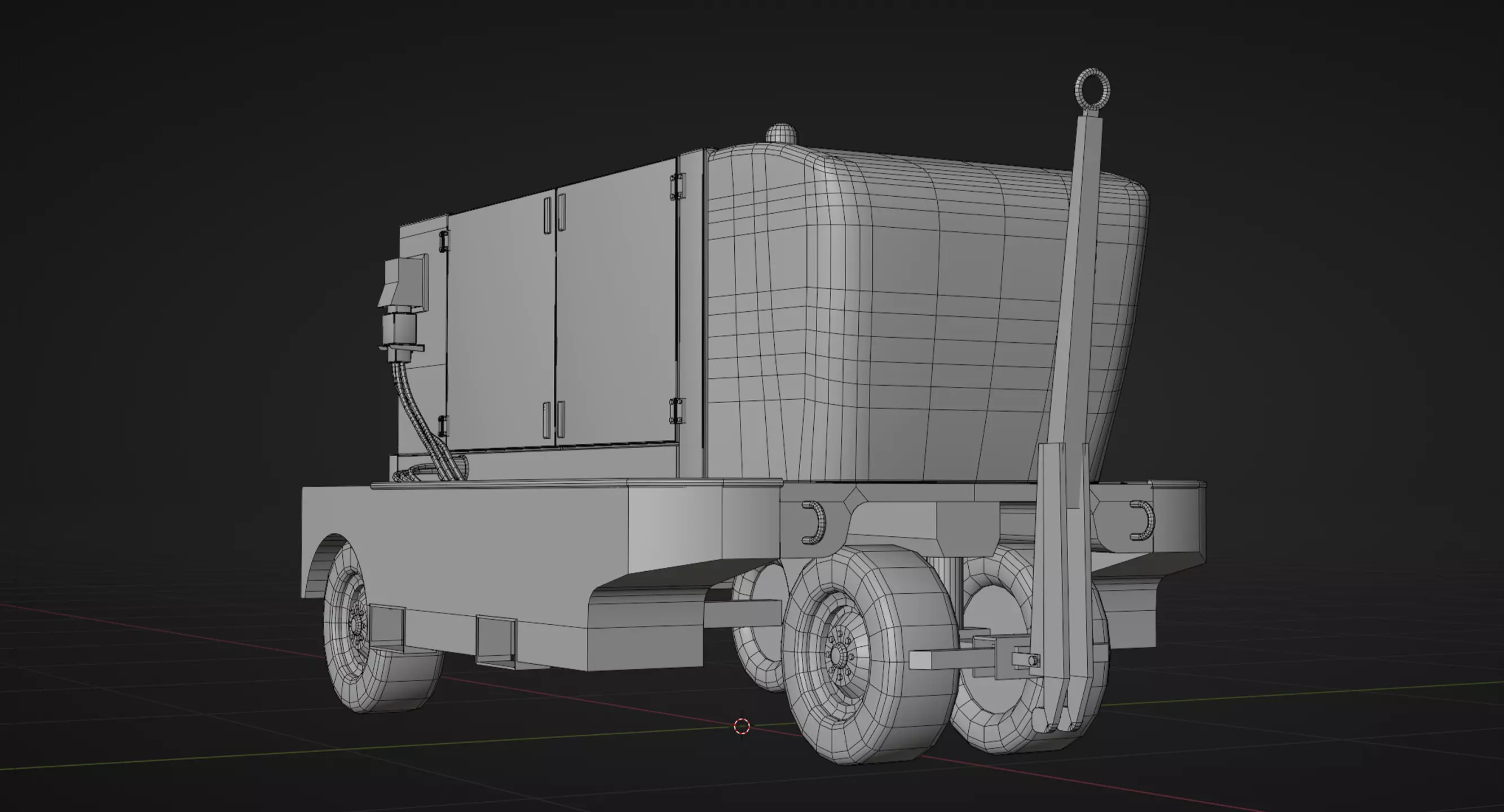 TLD Airport Ground Power Unit - Swissport Low-poly 3D model_6